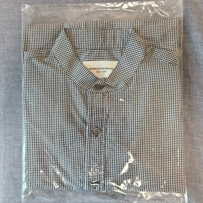 [BUNJANG] Public School Layered Check Shirt S / 퍼블릭스쿨 레이어드 체크 셔츠 s 100