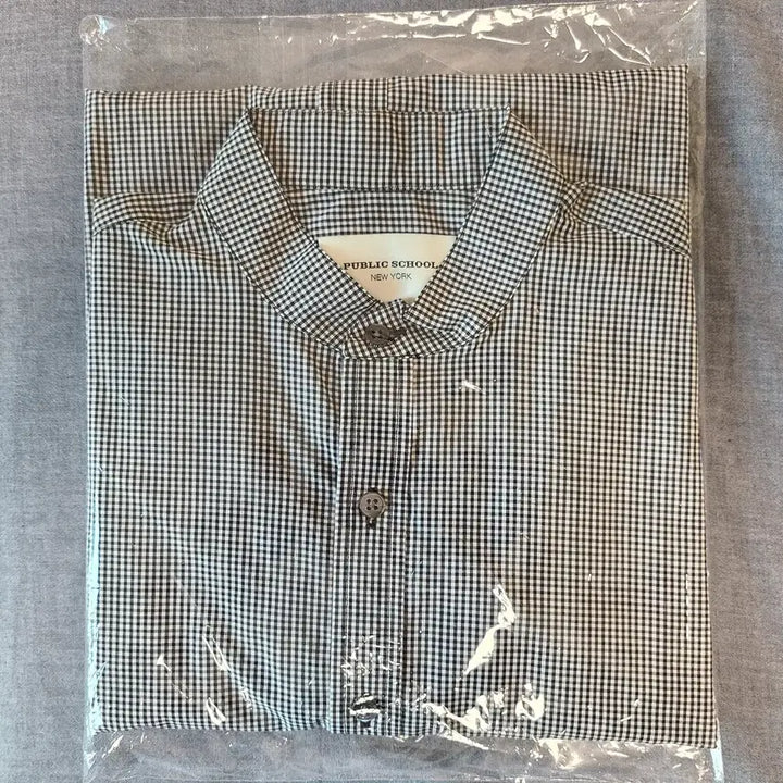 [BUNJANG] Public School Layered Check Shirt S / 퍼블릭스쿨 레이어드 체크 셔츠 s 100