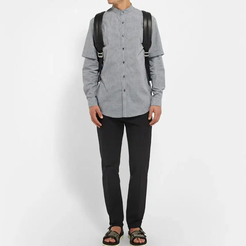 [BUNJANG] Public School Layered Check Shirt S / 퍼블릭스쿨 레이어드 체크 셔츠 s 100