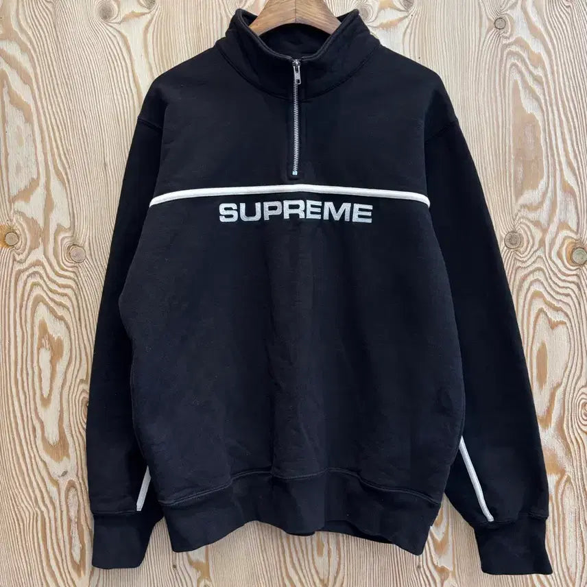 [BUNJANG] Supreme Two-Tone Half Zip Sweatshirt / 17fw 슈프림 투톤 하프 집업 스웻셔츠