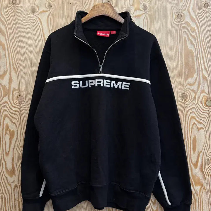 [BUNJANG] Supreme Two-Tone Half Zip Sweatshirt / 17fw 슈프림 투톤 하프 집업 스웻셔츠