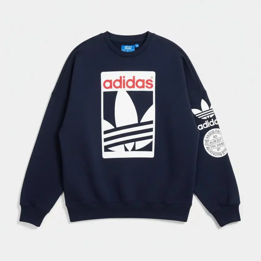 [BUNJANG] Adidas STR Graphic Sweatshirt / 여성85/ 아디다스 STR 그래프 맨투맨티 NV 19-108