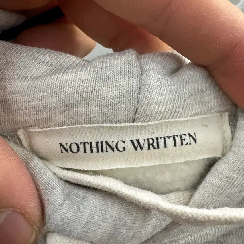 [BUNJANG] Nothing Written Gray Hoodie / Nothing Written 회색 후드티