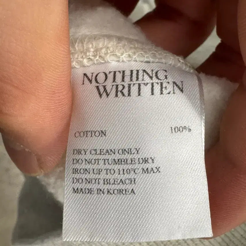 [BUNJANG] Nothing Written Gray Hoodie / Nothing Written 회색 후드티
