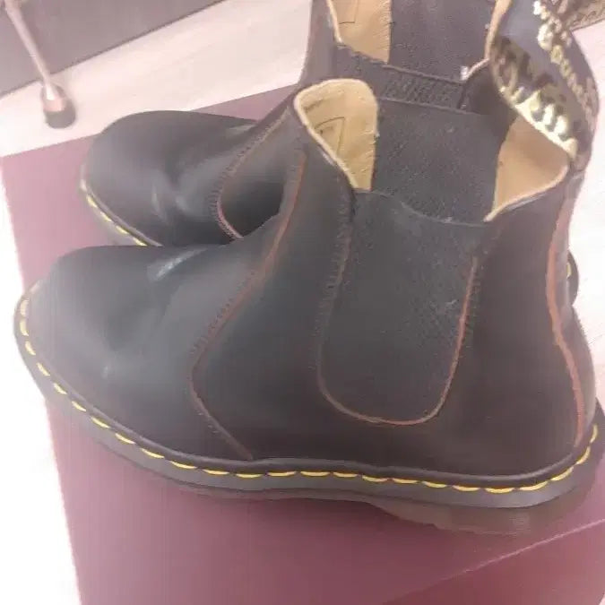 [BUNJANG] Dr. Martens MIE Vintage 2976 Black Boots / 닥터마틴 MIE 빈티지 2976 블랙 6사이즈