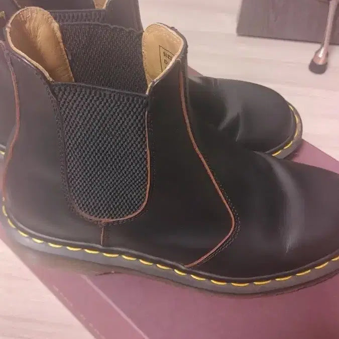 [BUNJANG] Dr. Martens MIE Vintage 2976 Black Boots / 닥터마틴 MIE 빈티지 2976 블랙 6사이즈
