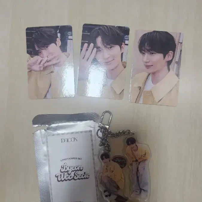 [BUNJANG] Byeon Woo-seok Dicon B Type Photocard and Keyring Bundle Set / 변우석 디아이콘b타입 포토카드,키링일괄