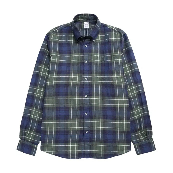 [BUNJANG] Brooks Brothers Linen Check Shirt / 브룩스브라더스 린넨 체크 셔츠 m