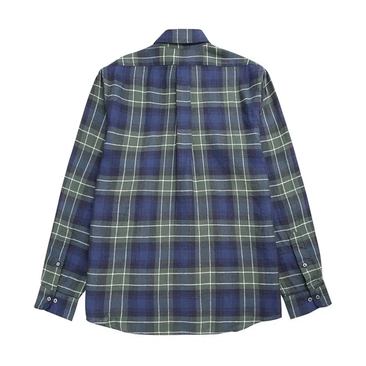 [BUNJANG] Brooks Brothers Linen Check Shirt / 브룩스브라더스 린넨 체크 셔츠 m