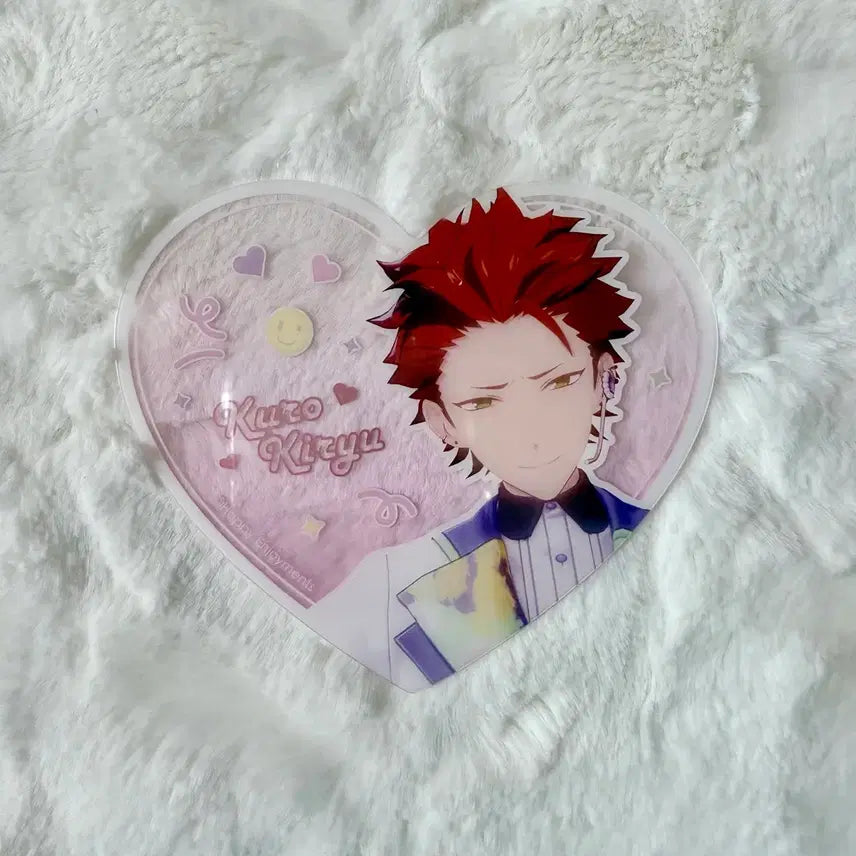 [BUNJANG] Ensemble Stars Kuro Kiro Heart Clear Card Acrylic Stand / 앙스타 8주년 하트 클리어 카드 키류 쿠로 홍월 피쿠리아 아크릴