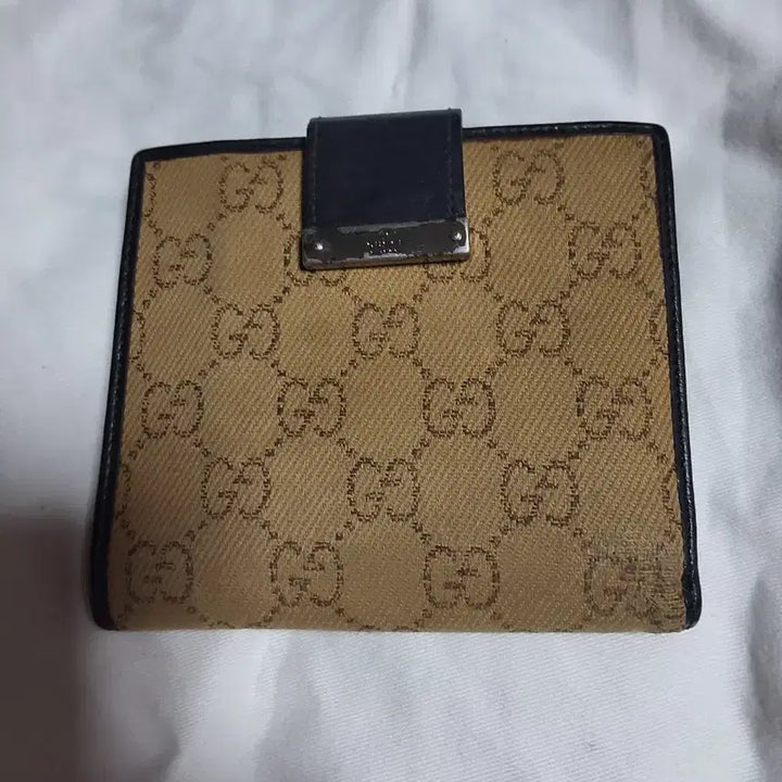 [BUNJANG] Gucci GG Logo Bifold Wallet Brown / 구찌 GG 로고 반지갑 브라운