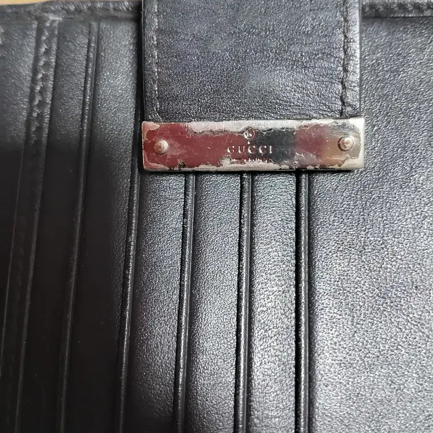 [BUNJANG] Gucci GG Logo Bifold Wallet Brown / 구찌 GG 로고 반지갑 브라운