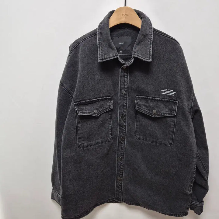 [BUNJANG] PLAK Black Denim Jacket - Size M / (195) 플랙 흑청 데님자켓