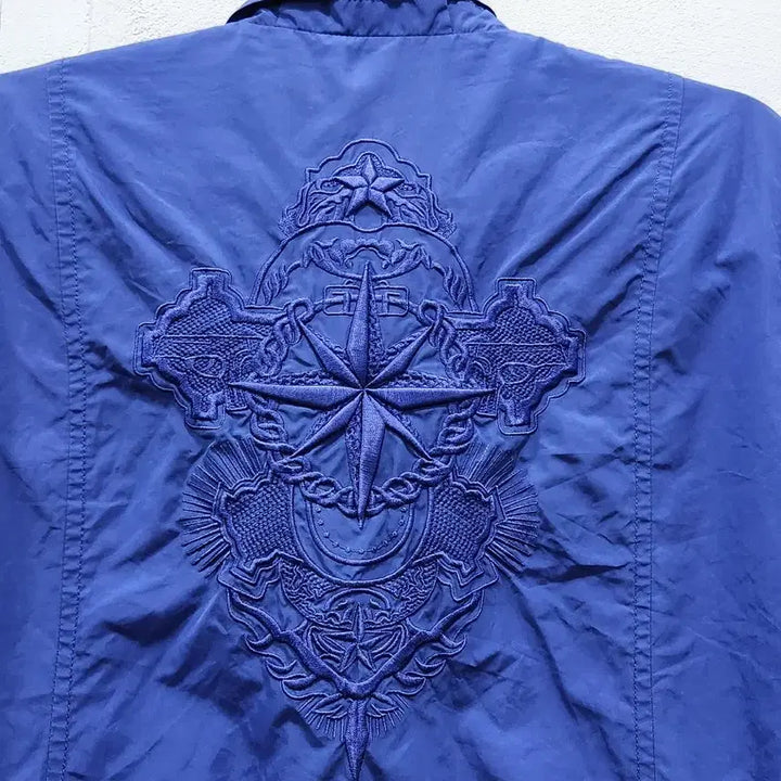 [BUNJANG] Crocodile Blue Windbreaker Parka Jacket (Women&