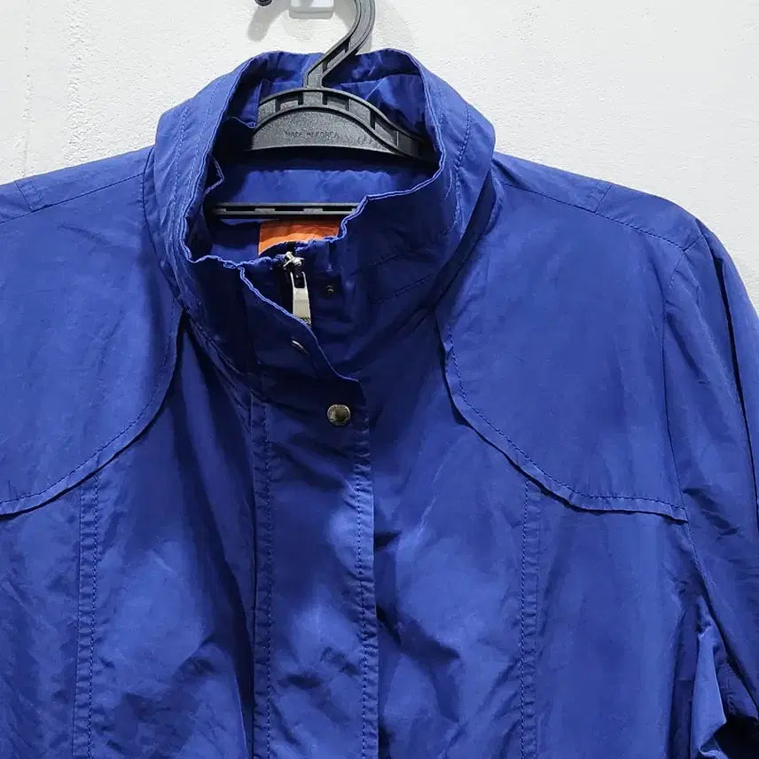 [BUNJANG] Crocodile Blue Windbreaker Parka Jacket (Women&