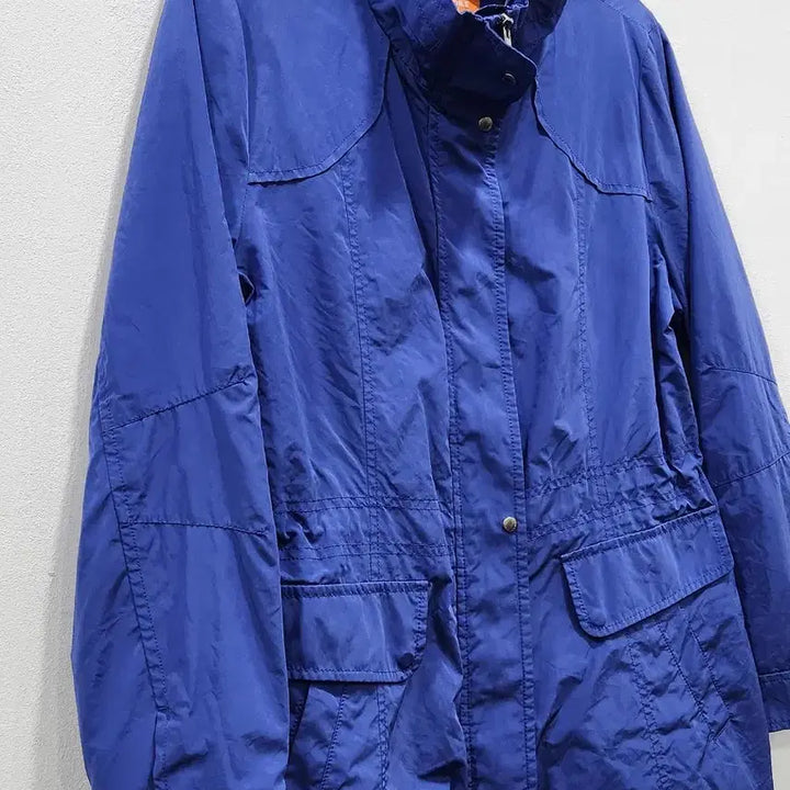 [BUNJANG] Crocodile Blue Windbreaker Parka Jacket (Women&