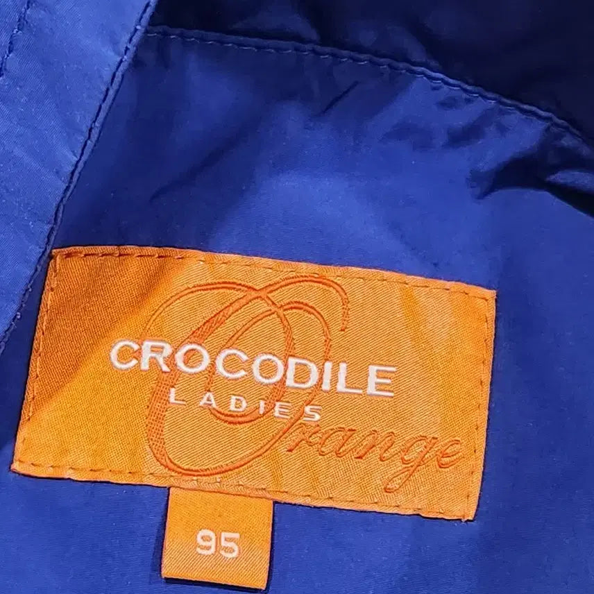 [BUNJANG] Crocodile Blue Windbreaker Parka Jacket (Women&