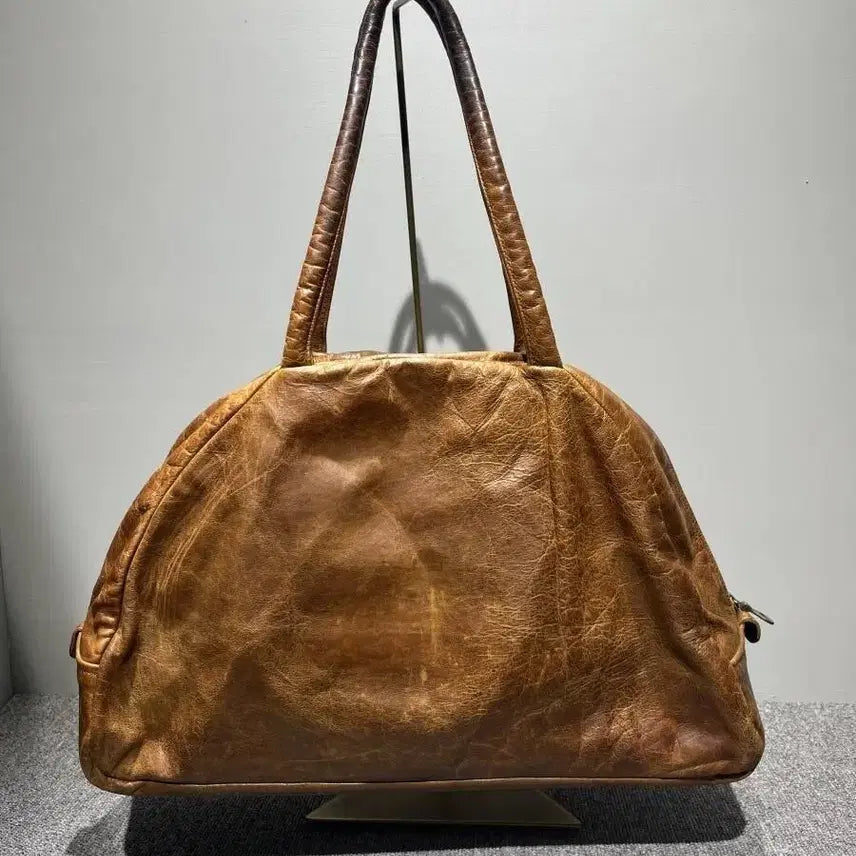 [BUNJANG] Jas M.B. Vintage Leather Bowling Bag / Jas M.B 빈티지가공 레더 볼링백 포터 장인 가죽 추천