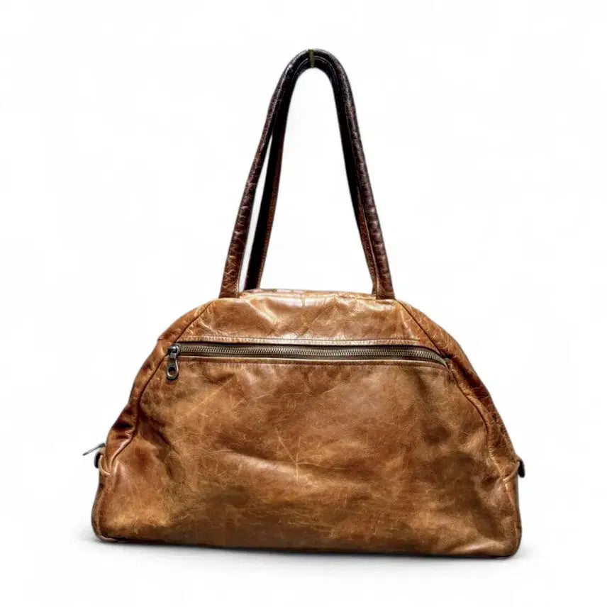 [BUNJANG] Jas M.B. Vintage Leather Bowling Bag / Jas M.B 빈티지가공 레더 볼링백 포터 장인 가죽 추천