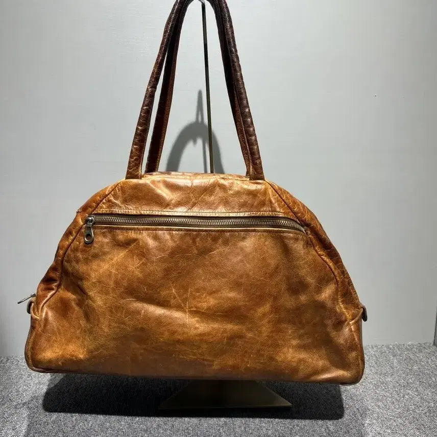 [BUNJANG] Jas M.B. Vintage Leather Bowling Bag / Jas M.B 빈티지가공 레더 볼링백 포터 장인 가죽 추천