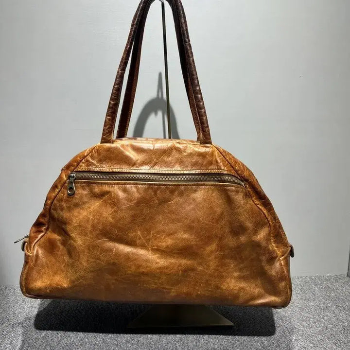 [BUNJANG] Jas M.B. Vintage Leather Bowling Bag / Jas M.B 빈티지가공 레더 볼링백 포터 장인 가죽 추천