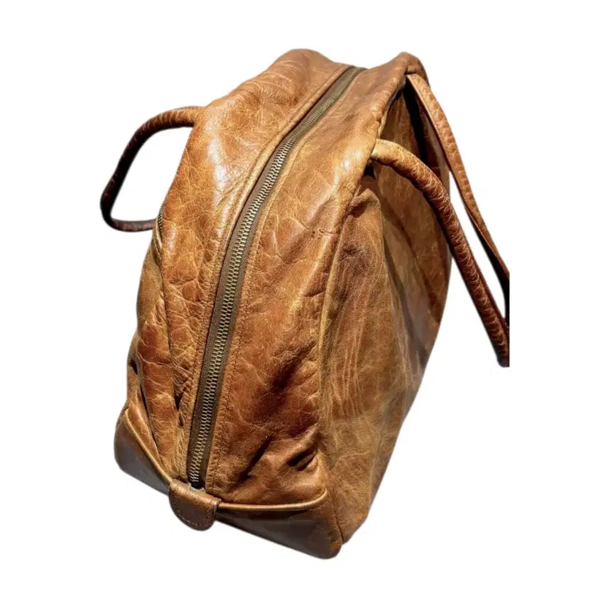 [BUNJANG] Jas M.B. Vintage Leather Bowling Bag / Jas M.B 빈티지가공 레더 볼링백 포터 장인 가죽 추천