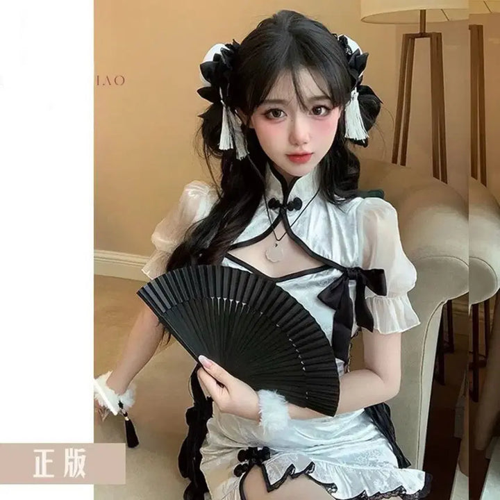 [BUNJANG] Subculture Cheongsam Mini Dress Set / 서브컬처 치파오 미니원피스 지뢰계 러블리 원피스