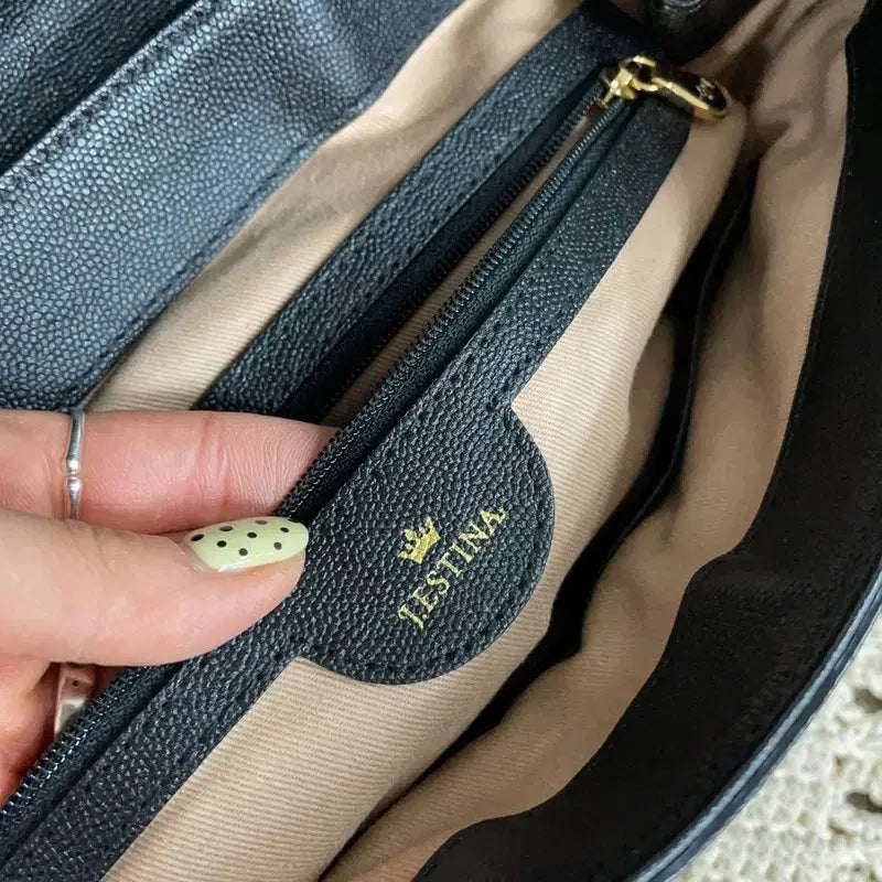 [BUNJANG] J.ESTINA Gold Crown Tote Crossbody Bag / [F] 제이에스티나 금장 왕관 토트백 크로스백 가방
