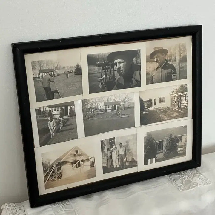 [BUNJANG] Vintage Black and White Photo Black Frame / 빈티지 흑백 사진 블랙 프레임 액자