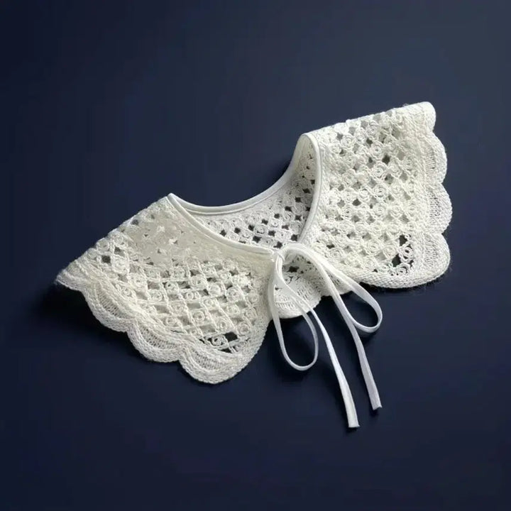 [BUNJANG] Lace Detachable Collar White / 레이스 덧칼라 화이트 넥카라