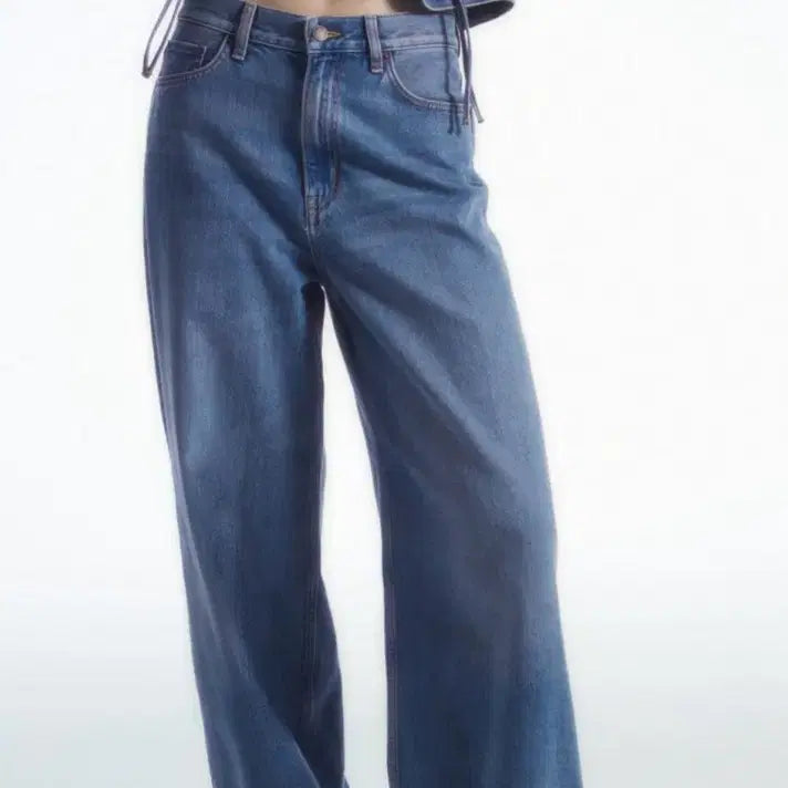[BUNJANG] Cos TIDE Jeans Wide Jeans Mid Blue Pants / Cos 코스 바지 팬츠 TIDE 진 와이드 타이드 진 청바지 미드블루