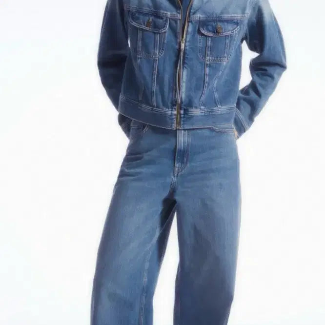 [BUNJANG] Cos TIDE Jeans Wide Jeans Mid Blue Pants / Cos 코스 바지 팬츠 TIDE 진 와이드 타이드 진 청바지 미드블루