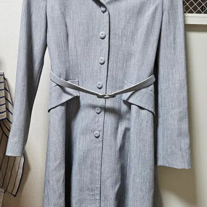 [BUNJANG] Kenneth Lady Belted Coat Dress / 케네스레이디 벨트 코트 원피스