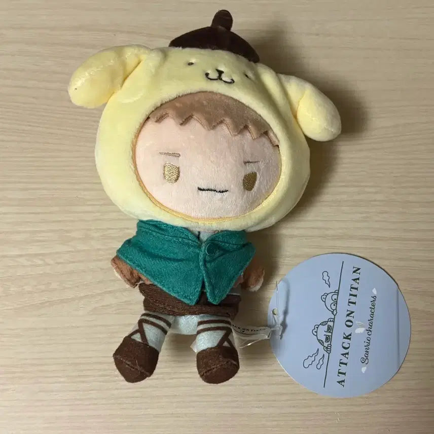 [BUNJANG] Attack on Titan Jean Sanrio Pom Pom Purin Plush / 반택포 진격거 쟝 산리오 폼폼푸린 누이