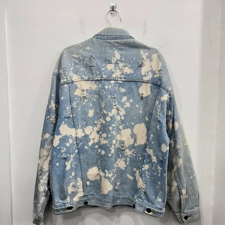 [BUNJANG] BUGJO American Vintage Tie-Dye Denim Jacket / BUGJO 아메리칸빈티지 타이다이 데미지 데님자켓