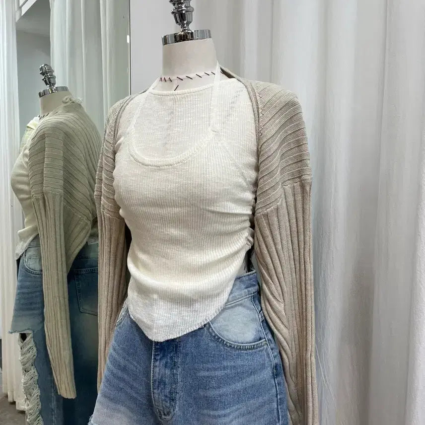 [BUNJANG] Bolero Cardigan / 골지가디건 볼레로가디건 봄가디건 간절기가디건 크롭가디건 여름가디건