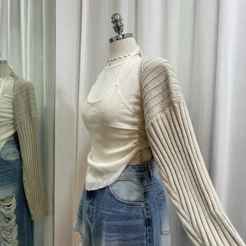 [BUNJANG] Bolero Cardigan / 골지가디건 볼레로가디건 봄가디건 간절기가디건 크롭가디건 여름가디건