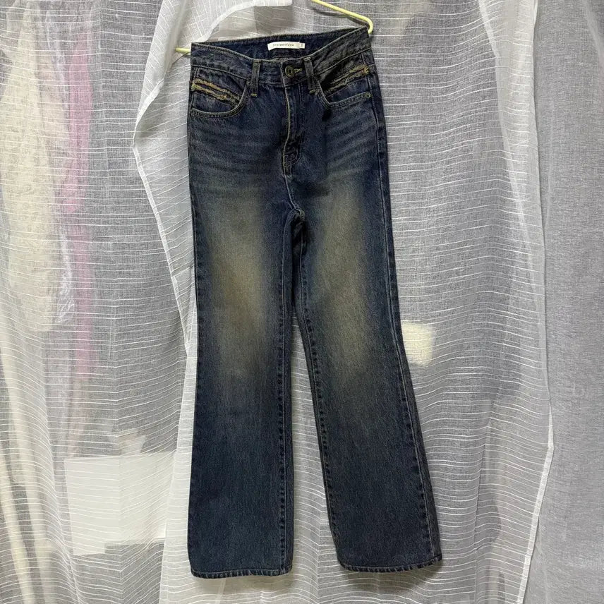 [BUNJANG] InstantFunk Vintage Washed Bootcut Denim Jeans / 인스턴트펑크 빈티지 워싱 부츠컷 청바지 데님팬츠