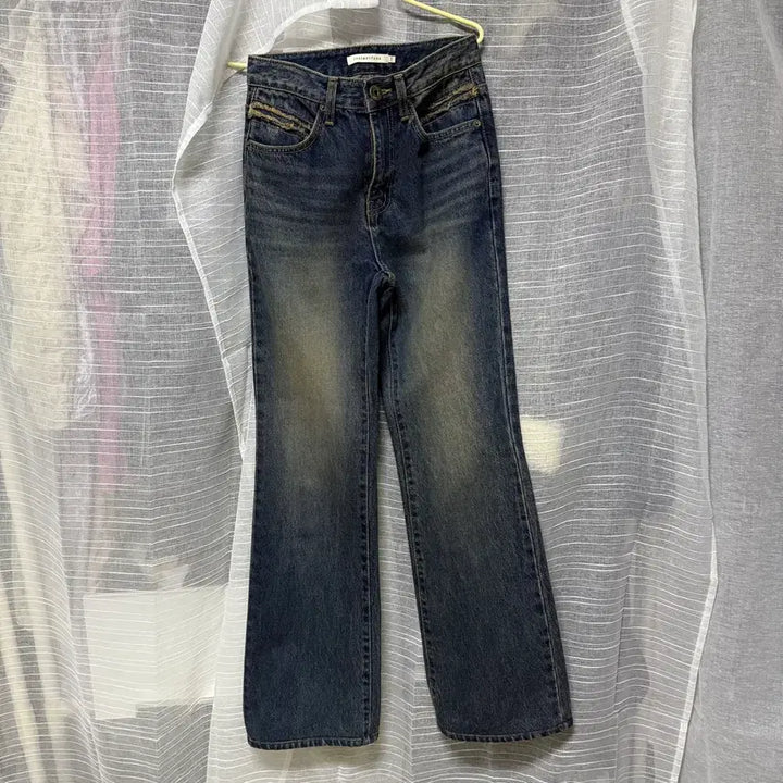 [BUNJANG] InstantFunk Vintage Washed Bootcut Denim Jeans / 인스턴트펑크 빈티지 워싱 부츠컷 청바지 데님팬츠