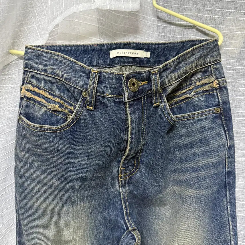 [BUNJANG] InstantFunk Vintage Washed Bootcut Denim Jeans / 인스턴트펑크 빈티지 워싱 부츠컷 청바지 데님팬츠