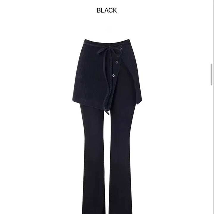 [BUNJANG] On&amp;On Layered Skirt Pants Black / 온앤온 레이어드 스커트 팬츠 블랙