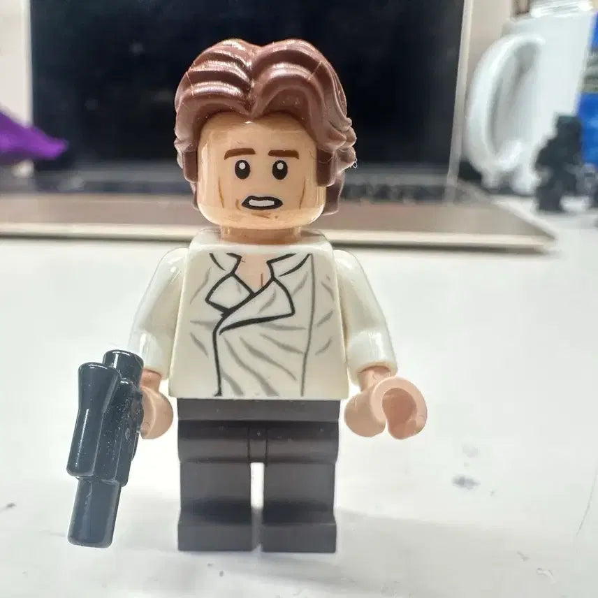 [BUNJANG] Lego Star Wars Han Solo White Shirt Minifigure / 정품 레고 스타워즈 한 솔로 (흰셔츠)