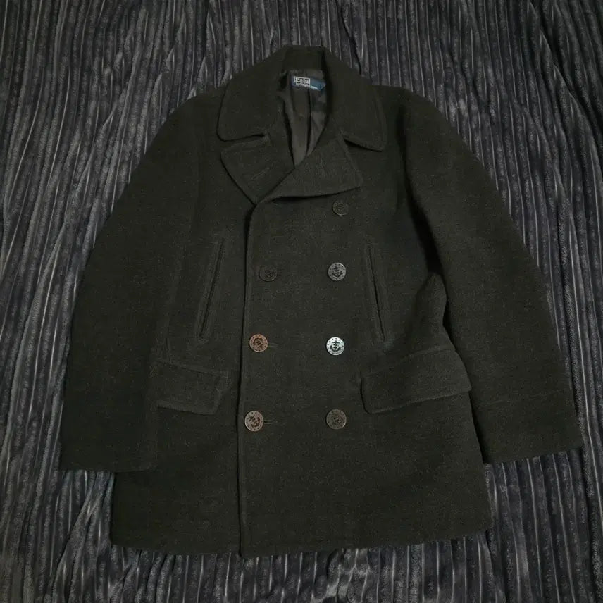 [BUNJANG] Polo Academy Wool Peacoat Black L / 폴로 울100 아카데미 피코트 블랙 L(105)