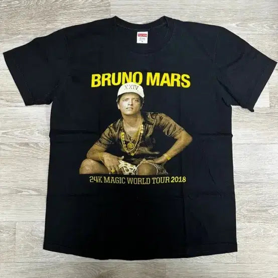 [BUNJANG] Supreme Bruno Mars 24K World Tour T-shirt / 슈프림 브루노마스 24K 월드투어 티셔츠