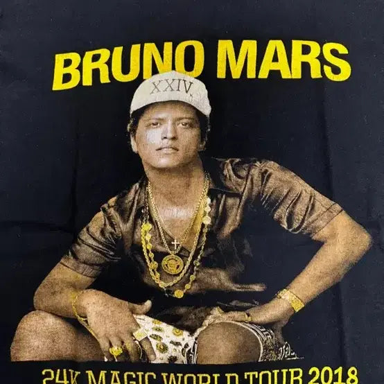 [BUNJANG] Supreme Bruno Mars 24K World Tour T-shirt / 슈프림 브루노마스 24K 월드투어 티셔츠
