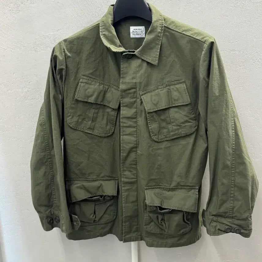 [BUNJANG] US Military OG-107 Jungle Jacket Ripstop M-R / 미군 베트남전 OG-107 정글자켓 립스탑 M-R