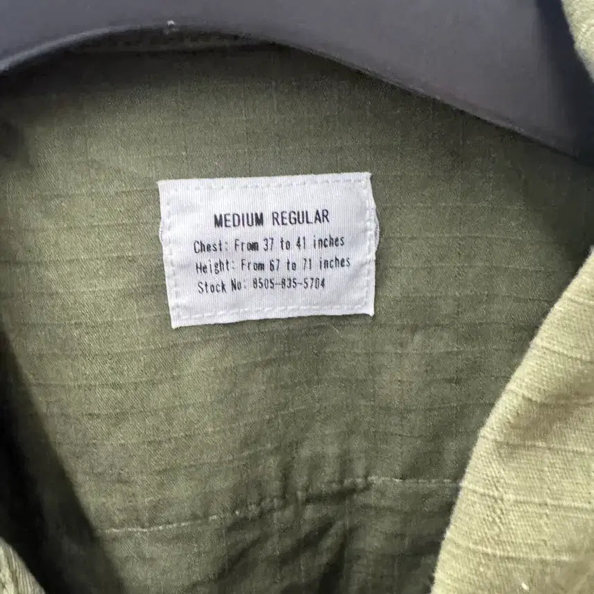 [BUNJANG] US Military OG-107 Jungle Jacket Ripstop M-R / 미군 베트남전 OG-107 정글자켓 립스탑 M-R