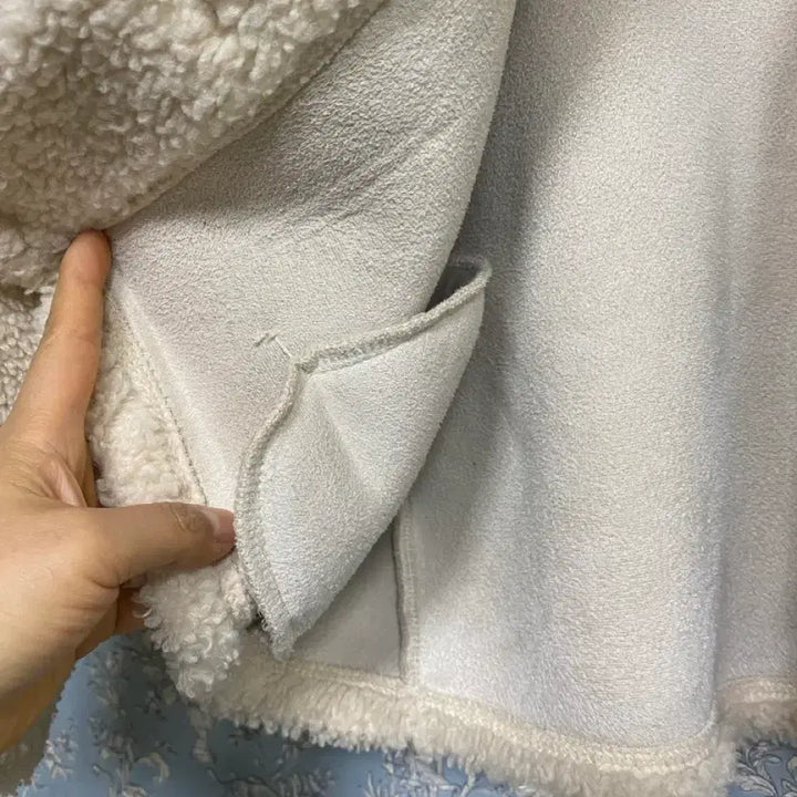 [BUNJANG] Trend Collection Oversized Oatmeal Sherpa Short Coat / 트렌드컬렉션 빅사이즈 뽀글이 숏코트 66~77~88