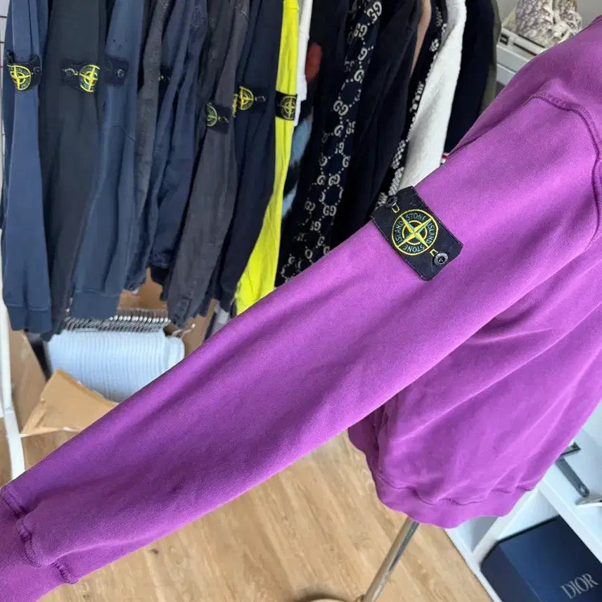 [BUNJANG] Stone Island Purple XL Crewneck Sweatshirt / [새상품급,xl] 스톤아일랜드 퍼플 맨투맨