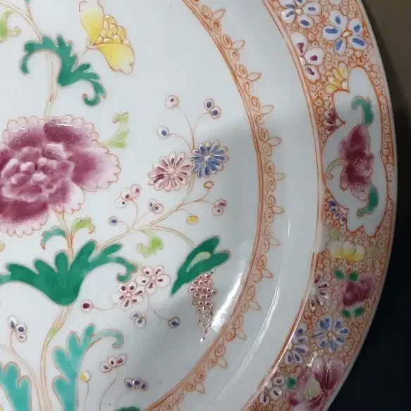 [BUNJANG] Qing Dynasty Guangxu Emperor Porcelain Dish / 이벤트/청.광서제.기물/모란.국화문.대반